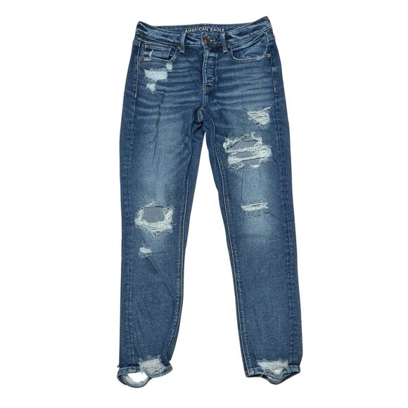 American Eagle Jeans Size 2  Hi Rise TomGirl - Picture 1 of 11